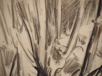 Maximilien LUCE : Bord du lac, Dessin original (photo de détail 6) - Crédit photo : Galerie Art.Paris