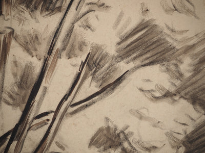 Maximilien LUCE : Bord du lac, Dessin original (photo de détail 7) - Crédit photo : Galerie Art.Paris