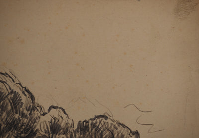 Maximilien LUCE : La plaine, Dessin original (photo de détail 6) - Crédit photo : Galerie Art.Paris