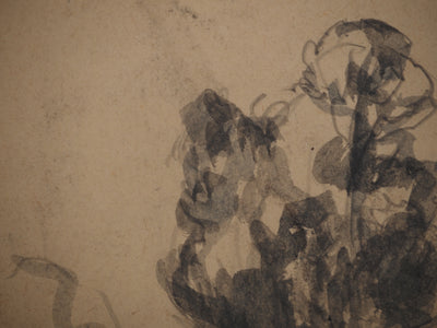 Maximilien LUCE : Arbre solitaire, Dessin original (photo de détail 5) - Crédit photo : Galerie Art.Paris