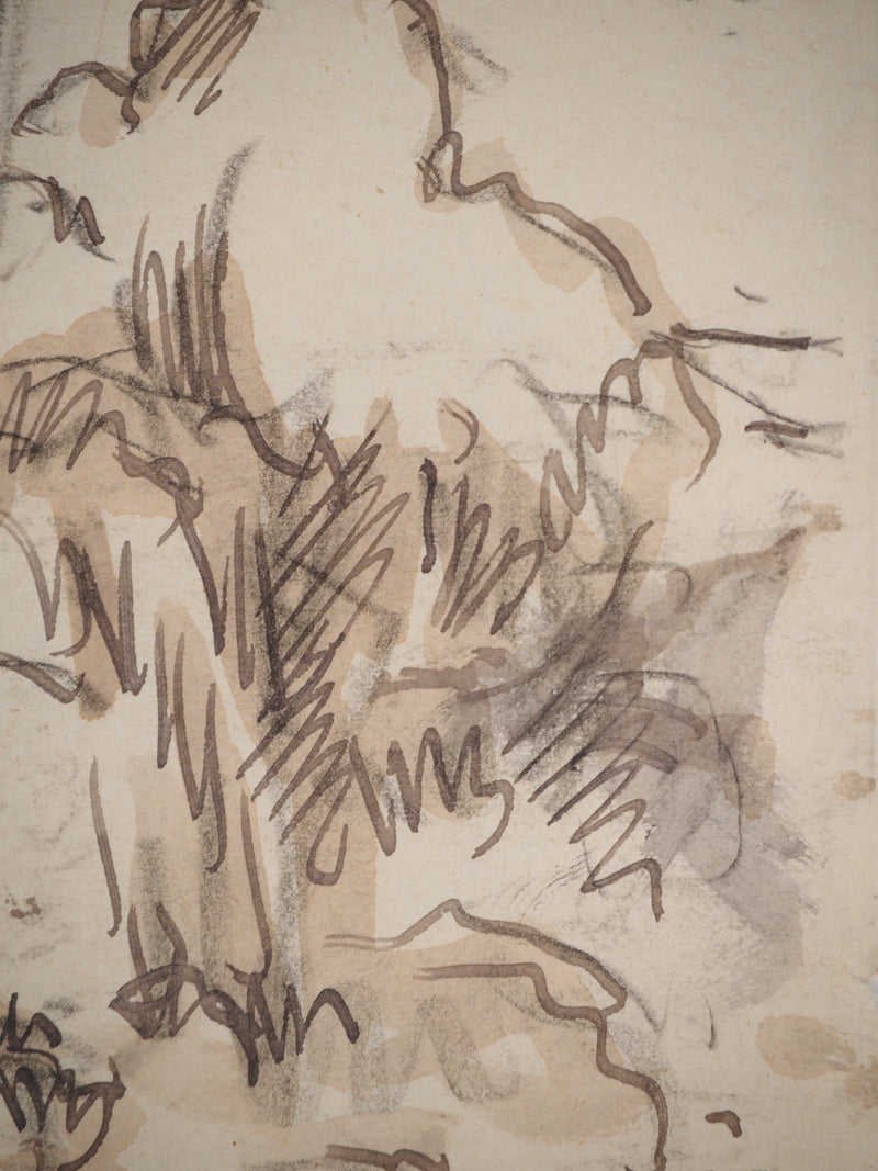 Maximilien LUCE : Printemps, Dessin original (photo de détail 4) - Crédit photo : Galerie Art.Paris