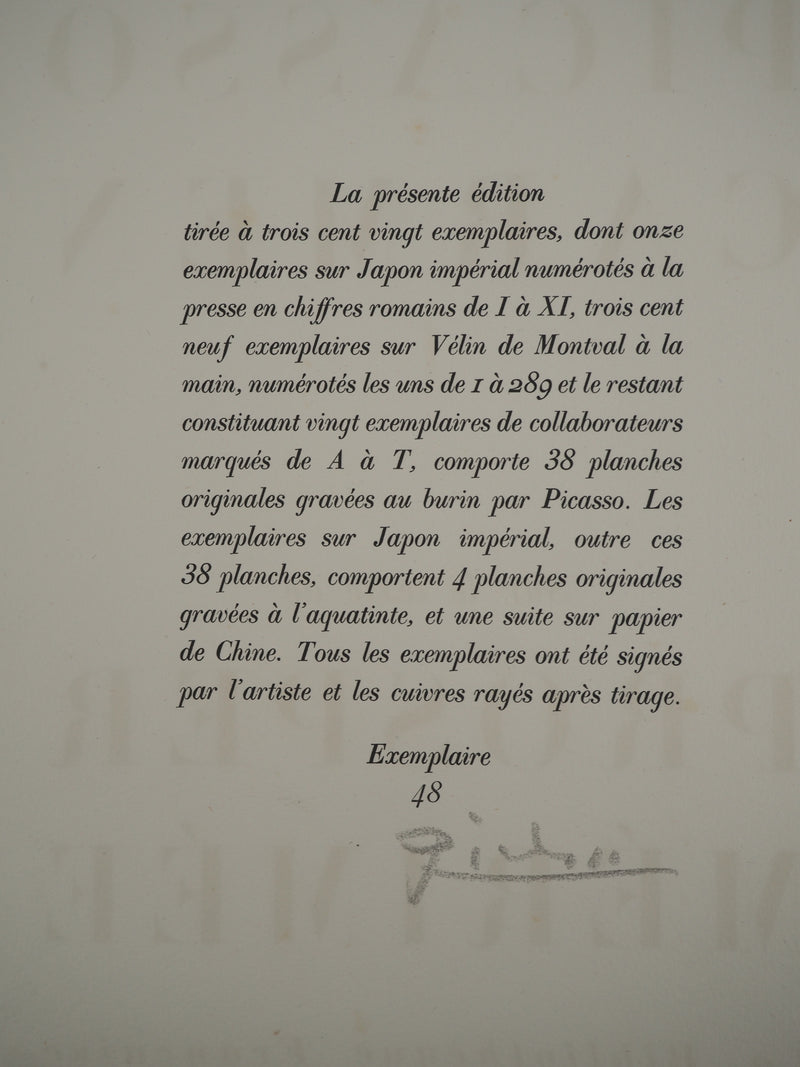 Pablo PICASSO : Carmen, la femme endormi, Gravure originale (photo de détail 2) - Crédit photo : Galerie Art.Paris