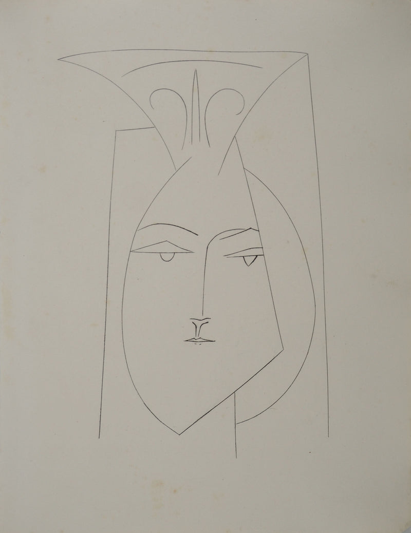 Pablo PICASSO : Carmen, la femme à la coiff, Gravure originale (vue générale) - Crédit photo : Galerie Art.Paris