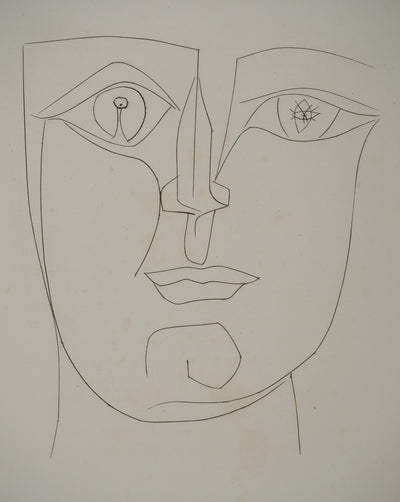 Pablo PICASSO : Carmen, le masque d'homm, Gravure originale (photo de détail 3) - Crédit photo : Galerie Art.Paris