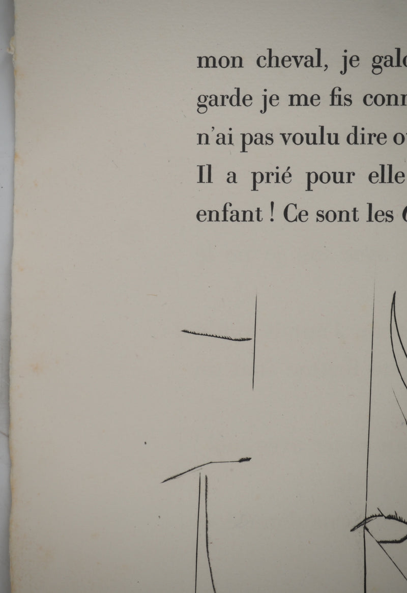 Pablo PICASSO : Carmen, les cornes du taurea, Gravure originale (photo de détail 5) - Crédit photo : Galerie Art.Paris