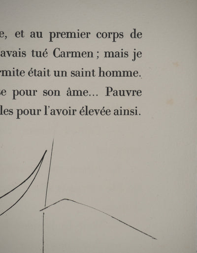 Pablo PICASSO : Carmen, les cornes du taurea, Gravure originale (photo de détail 7) - Crédit photo : Galerie Art.Paris