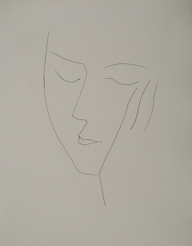 Pablo PICASSO : Carmen, portrait de femm, Gravure originale (vue générale) - Crédit photo : Galerie Art.Paris