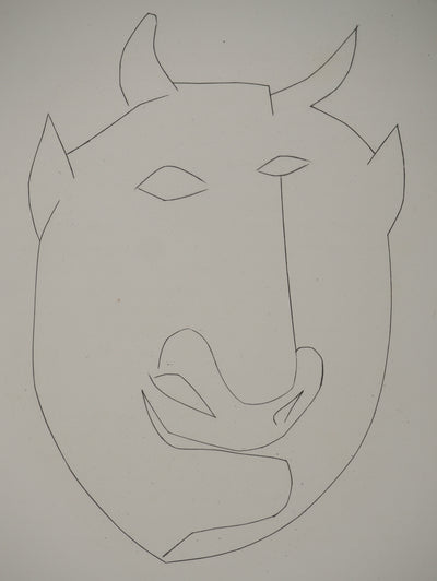 Pablo PICASSO : Carmen, le visage du taurea, Gravure originale (photo de détail 3) - Crédit photo : Galerie Art.Paris