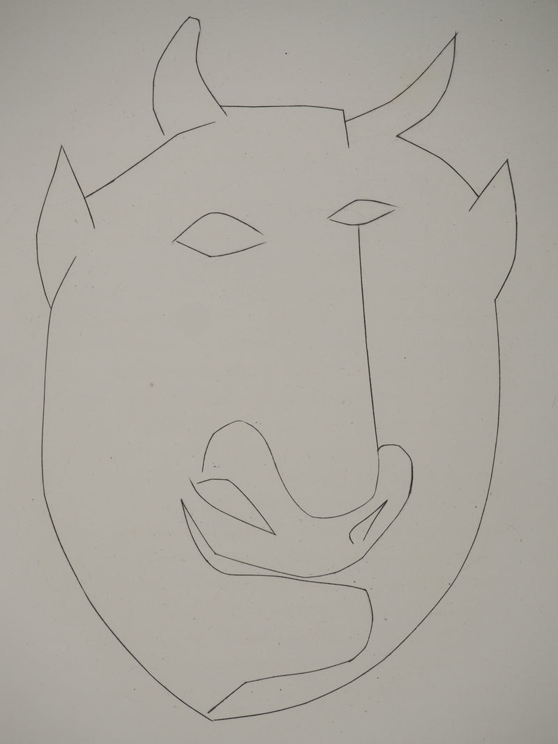 Pablo PICASSO : Carmen, le visage du taurea, Gravure originale (photo de détail 3) - Crédit photo : Galerie Art.Paris