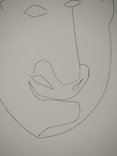 Pablo PICASSO : Carmen, le visage du taurea, Gravure originale (photo de détail 5) - Crédit photo : Galerie Art.Paris