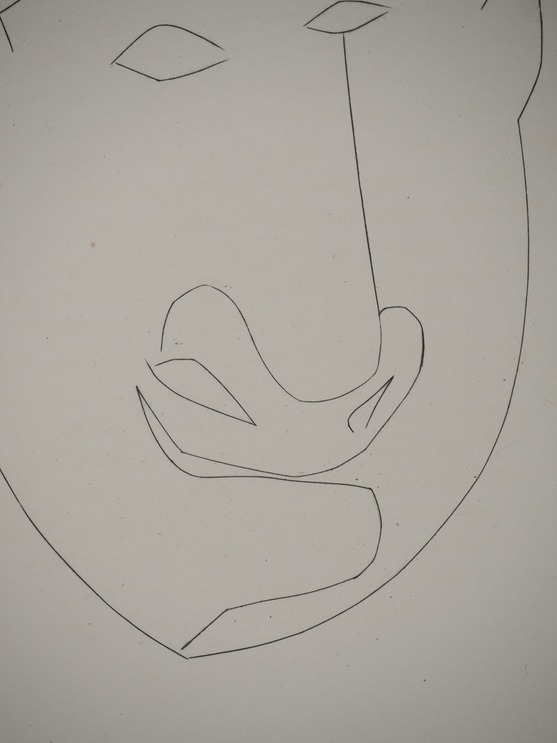 Pablo PICASSO : Carmen, le visage du taurea, Gravure originale (photo de détail 5) - Crédit photo : Galerie Art.Paris
