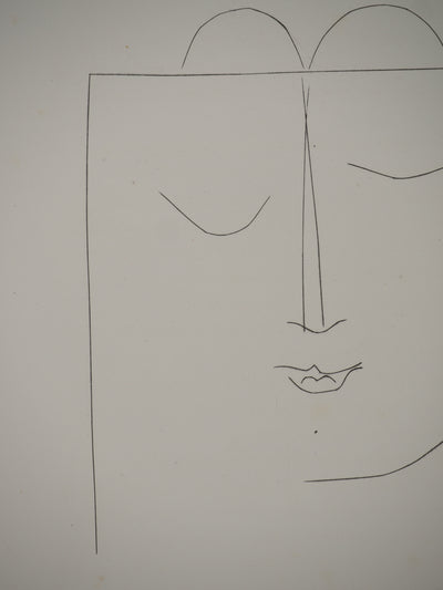 Pablo PICASSO : Carmen, la jeune fille pensiv, Gravure originale (photo de détail 4) - Crédit photo : Galerie Art.Paris