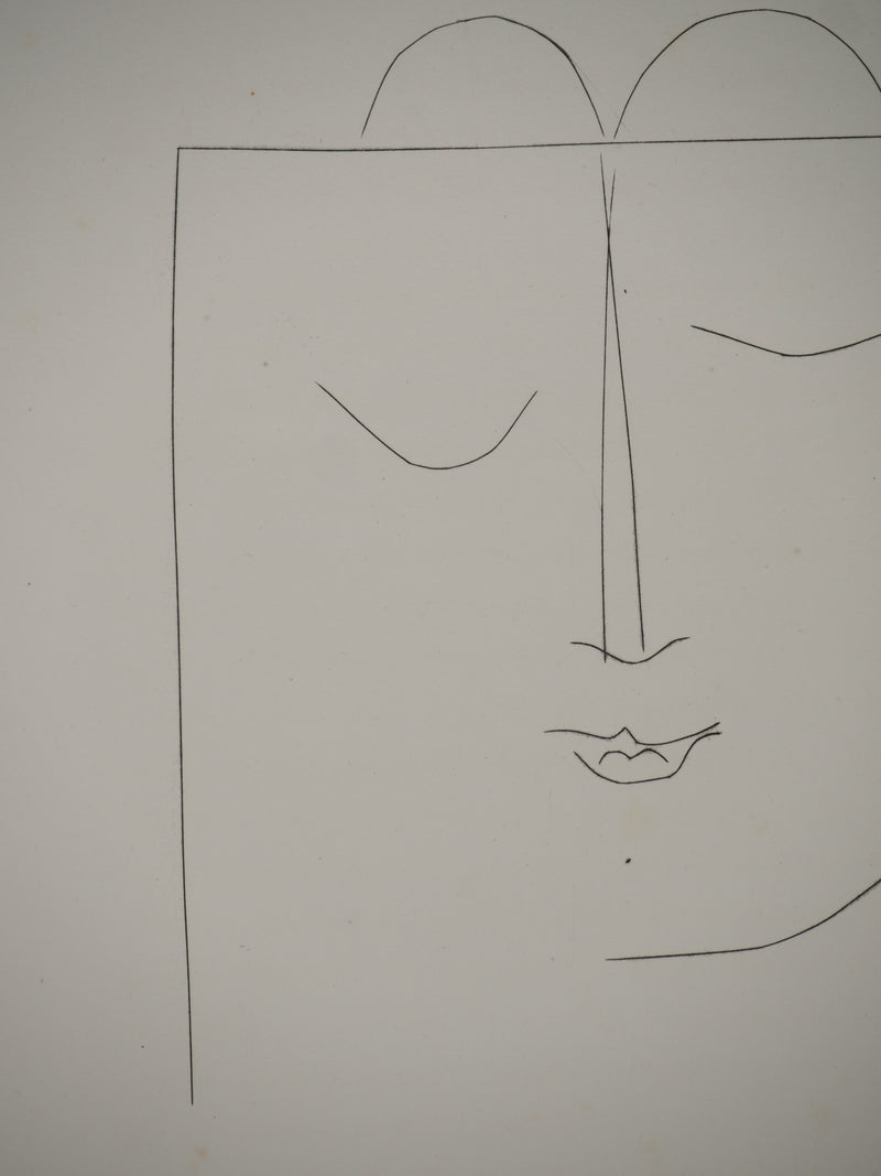 Pablo PICASSO : Carmen, la jeune fille pensiv, Gravure originale (photo de détail 4) - Crédit photo : Galerie Art.Paris