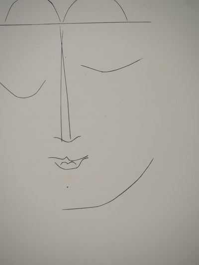 Pablo PICASSO : Carmen, la jeune fille pensiv, Gravure originale (photo de détail 5) - Crédit photo : Galerie Art.Paris