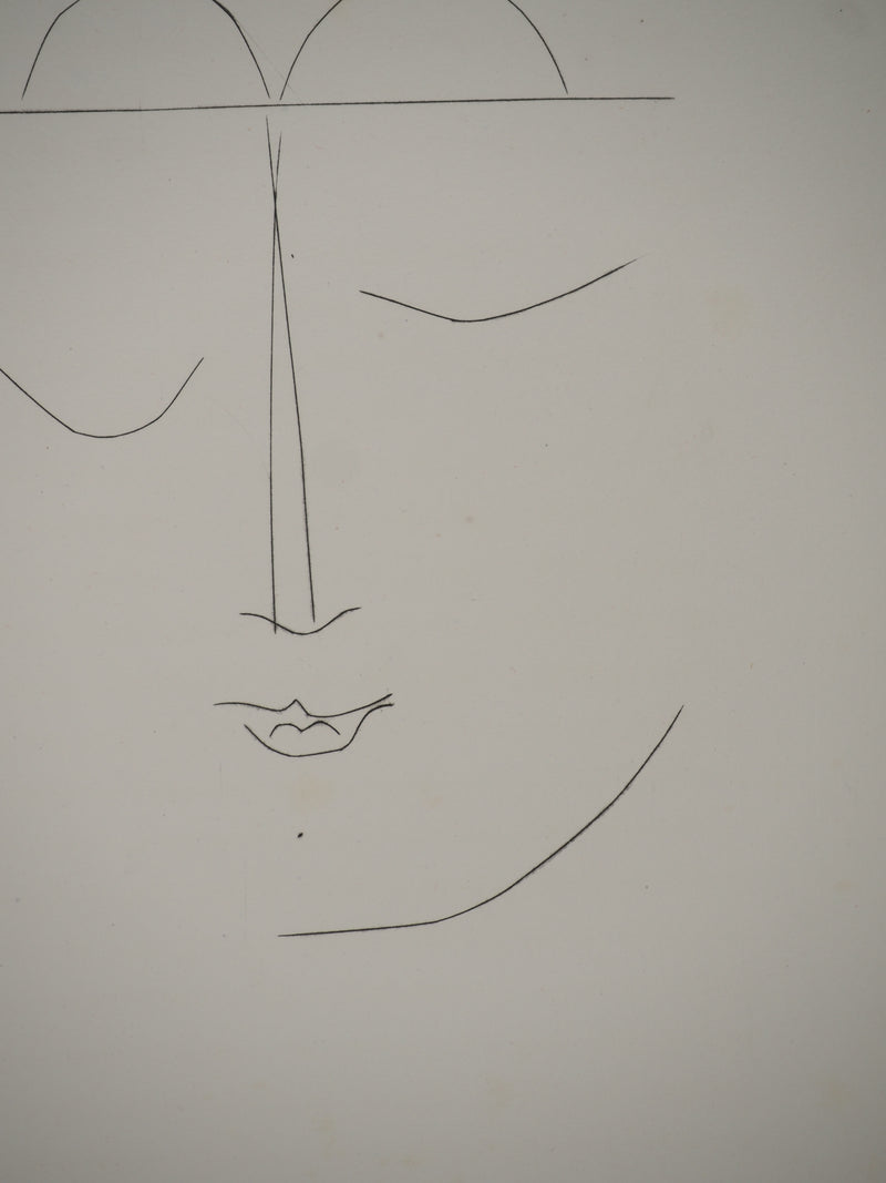Pablo PICASSO : Carmen, la jeune fille pensiv, Gravure originale (photo de détail 5) - Crédit photo : Galerie Art.Paris