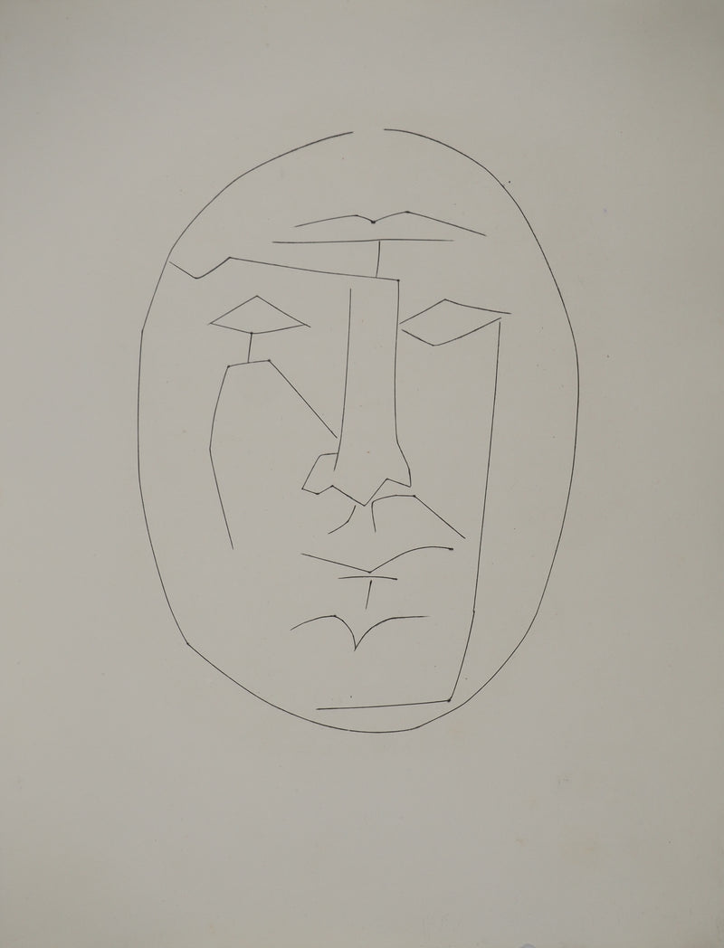 Pablo PICASSO : Carmen, le visage oval, Gravure originale (vue générale) - Crédit photo : Galerie Art.Paris
