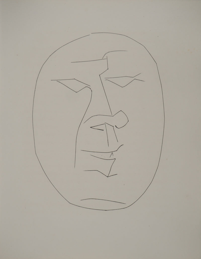 Pablo PICASSO : Carmen, le visage sourian, Gravure originale (vue générale) - Crédit photo : Galerie Art.Paris