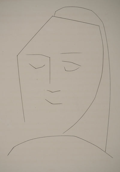 Pablo PICASSO : Carmen, le visage paisibl, Gravure originale (photo de détail 3) - Crédit photo : Galerie Art.Paris