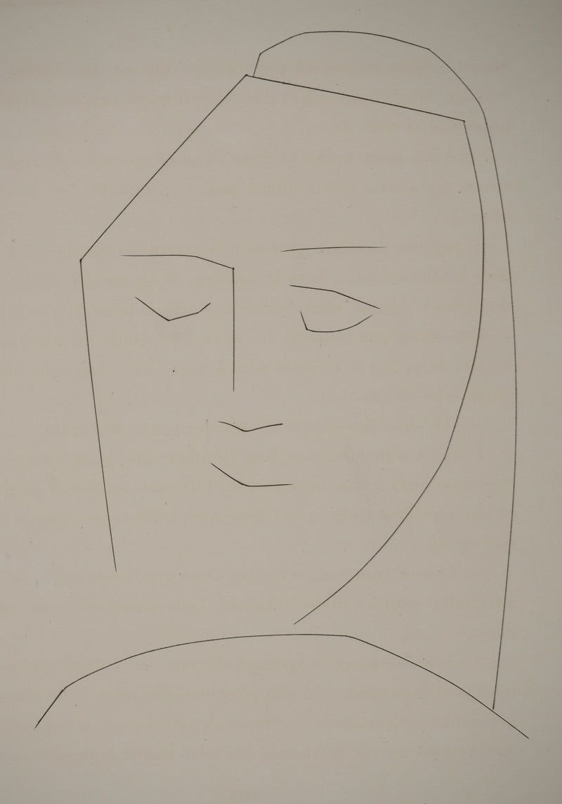 Pablo PICASSO : Carmen, le visage paisibl, Gravure originale (photo de détail 3) - Crédit photo : Galerie Art.Paris