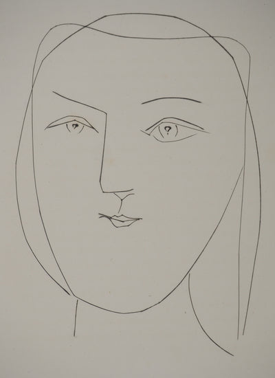 Pablo PICASSO : Carmen, le regard de la jeune fill, Gravure originale (photo de détail 3) - Crédit photo : Galerie Art.Paris