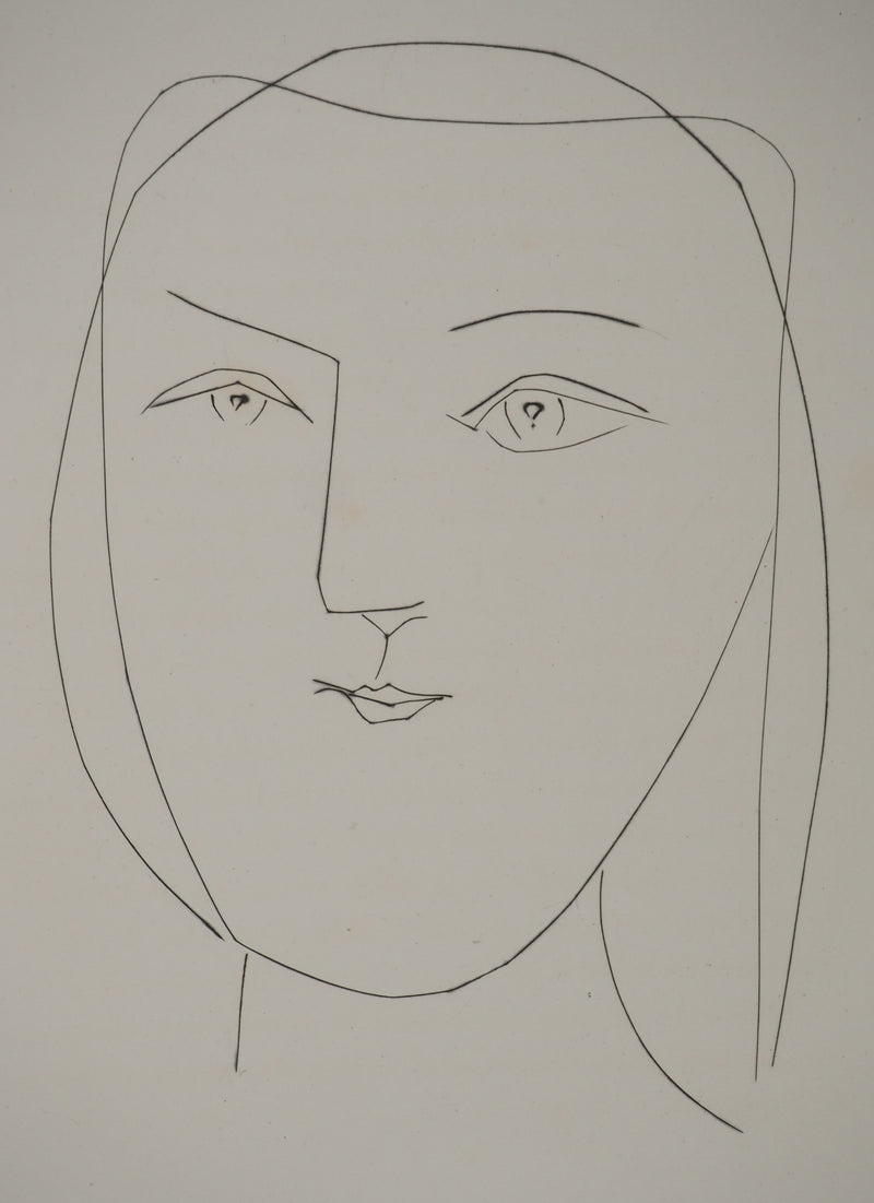 Pablo PICASSO : Carmen, le regard de la jeune fill, Gravure originale (photo de détail 3) - Crédit photo : Galerie Art.Paris