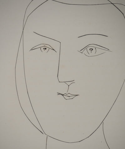 Pablo PICASSO : Carmen, le regard de la jeune fill, Gravure originale (photo de détail 4) - Crédit photo : Galerie Art.Paris