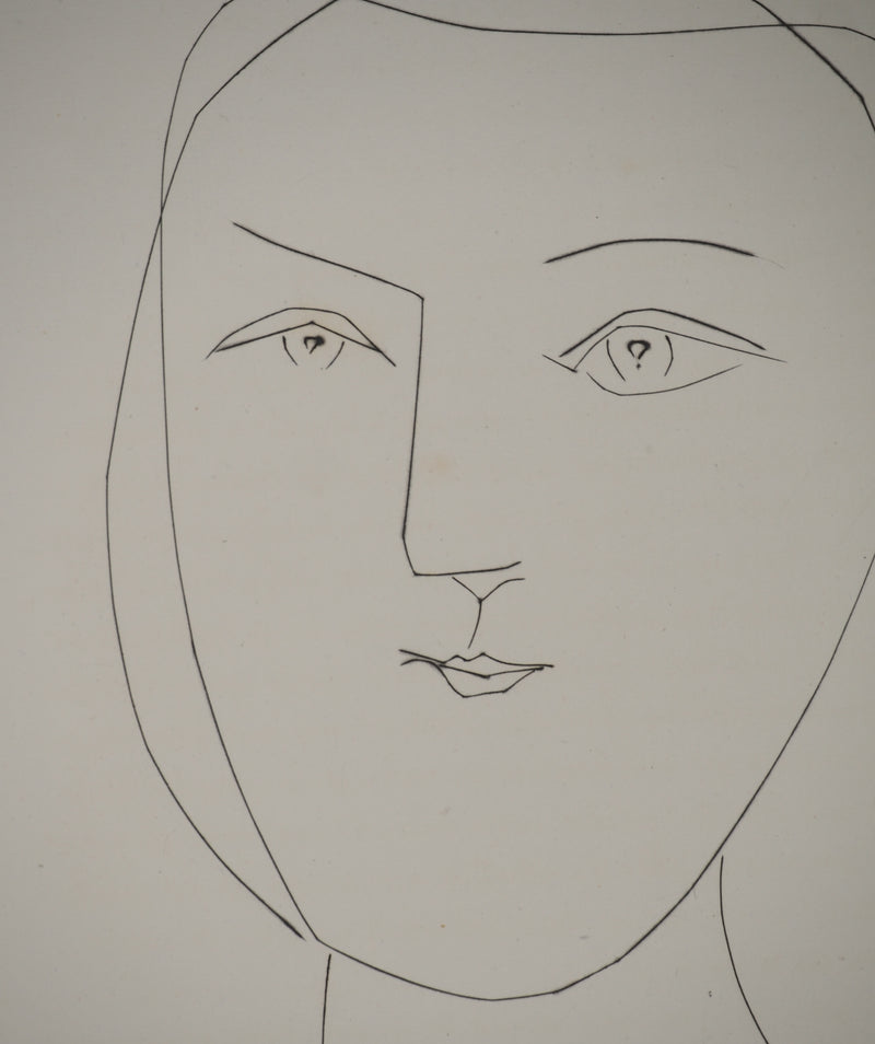 Pablo PICASSO : Carmen, le regard de la jeune fill, Gravure originale (photo de détail 4) - Crédit photo : Galerie Art.Paris