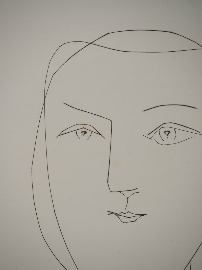 Pablo PICASSO : Carmen, le regard de la jeune fill, Gravure originale (photo de détail 5) - Crédit photo : Galerie Art.Paris