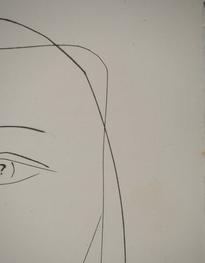 Pablo PICASSO : Carmen, le regard de la jeune fill, Gravure originale (photo de détail 6) - Crédit photo : Galerie Art.Paris
