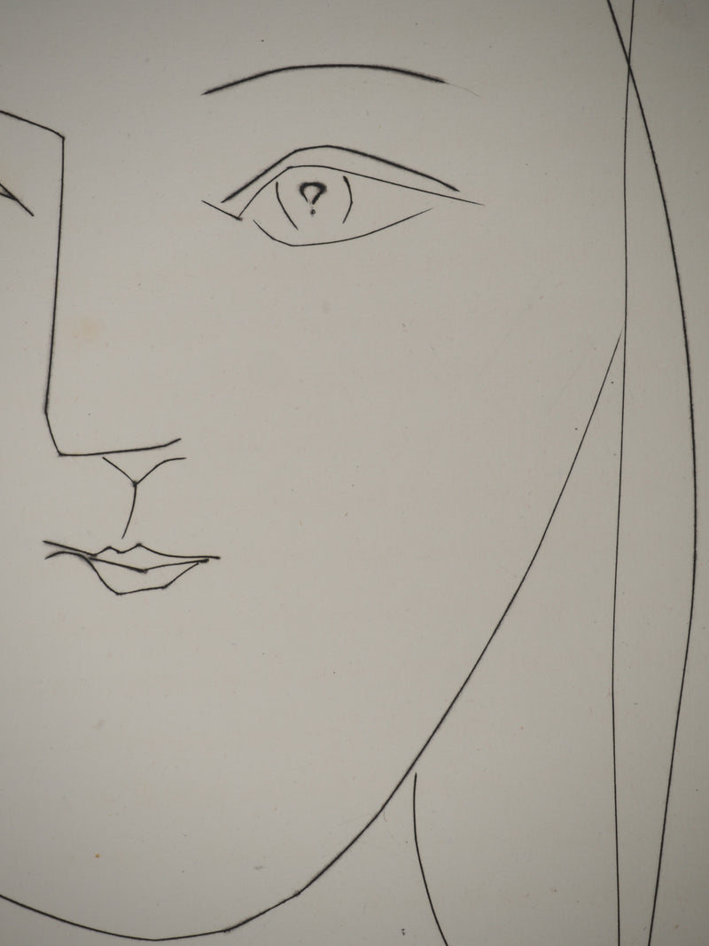 Pablo PICASSO : Carmen, le regard de la jeune fill, Gravure originale (photo de détail 7) - Crédit photo : Galerie Art.Paris