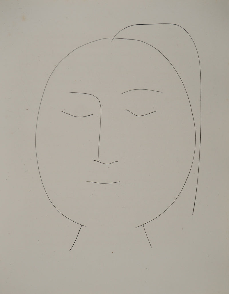 Pablo PICASSO : Carmen, la femme endormi, Gravure originale (vue générale) - Crédit photo : Galerie Art.Paris