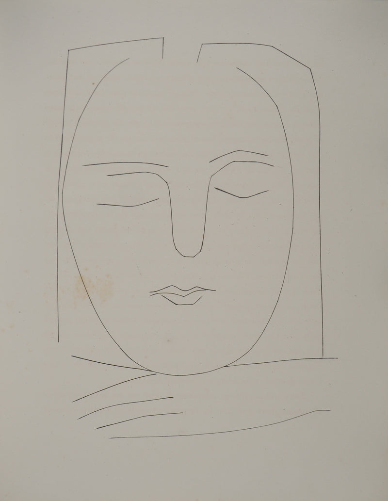 Pablo PICASSO : Carmen, la jeune dormeus, Gravure originale (vue générale) - Crédit photo : Galerie Art.Paris