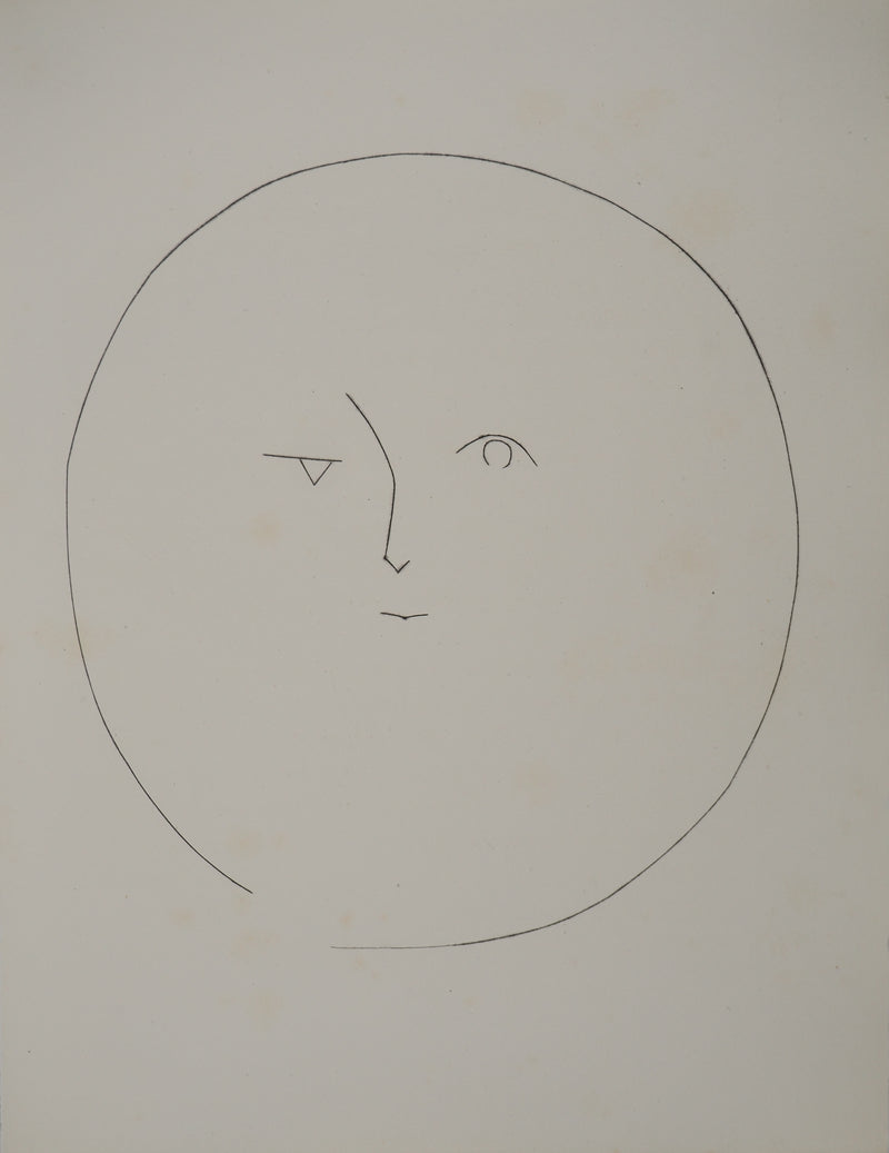Pablo PICASSO : Carmen, le visage de la lun, Gravure originale (vue générale) - Crédit photo : Galerie Art.Paris