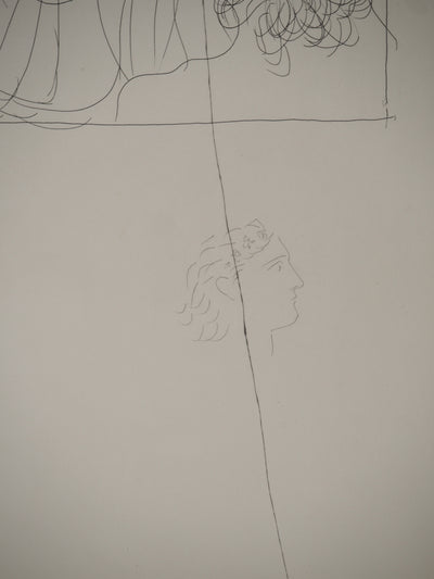 Pablo PICASSO : Métamorphoses d'Ovide, Tête d'un Homme et d'une Femme voilé, Gravure originale (photo de détail 5) - Crédit photo : Galerie Art.Paris