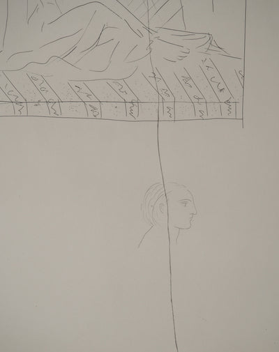 Pablo PICASSO : Métamorphoses d'Ovide, Femme assise et cheva, Gravure originale (photo de détail 5) - Crédit photo : Galerie Art.Paris