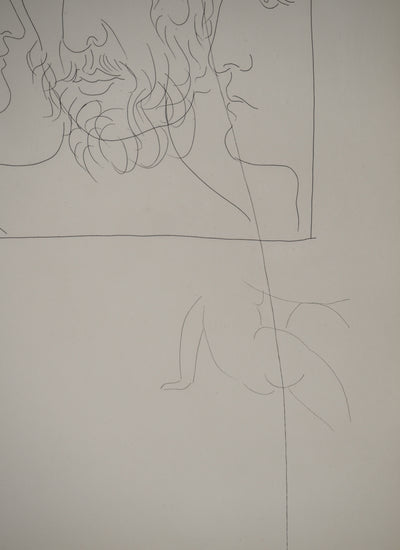 Pablo PICASSO : Métamorphoses d'Ovide, Trois têtes d'homme, Gravure originale (photo de détail 5) - Crédit photo : Galerie Art.Paris