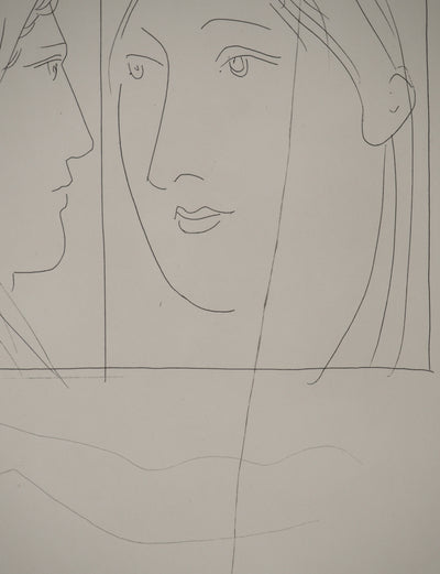Pablo PICASSO : Métamorphoses d'Ovide, Deux têtes de femm, Gravure originale (photo de détail 7) - Crédit photo : Galerie Art.Paris
