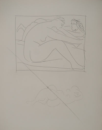 Pablo PICASSO : Métamorphoses d'Ovide, Deux femmes nue, Gravure originale (vue générale) - Crédit photo : Galerie Art.Paris