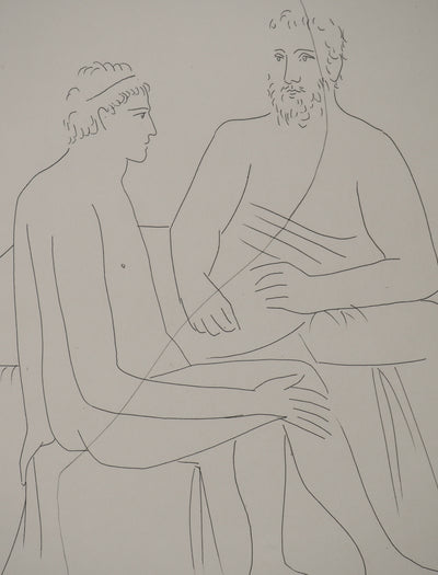 Pablo PICASSO : Métamorphoses d'Ovide, Numa suit les cours de Pythagor, Gravure originale (photo de détail 4) - Crédit photo : Galerie Art.Paris