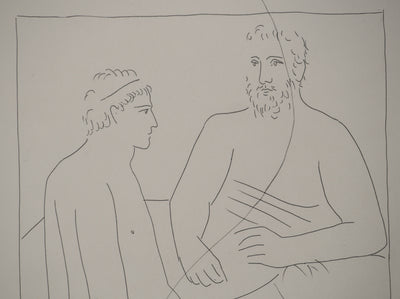 Pablo PICASSO : Métamorphoses d'Ovide, Numa suit les cours de Pythagor, Gravure originale (photo de détail 5) - Crédit photo : Galerie Art.Paris