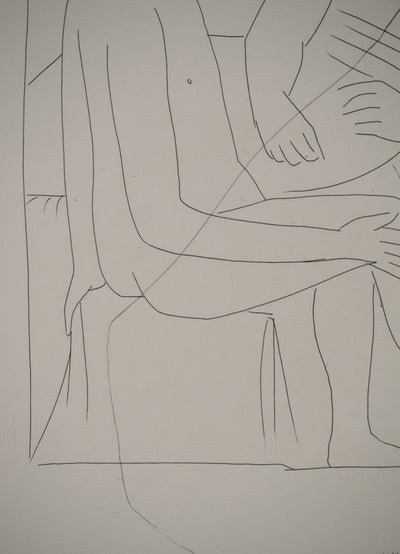 Pablo PICASSO : Métamorphoses d'Ovide, Numa suit les cours de Pythagor, Gravure originale (photo de détail 6) - Crédit photo : Galerie Art.Paris