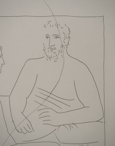 Pablo PICASSO : Métamorphoses d'Ovide, Numa suit les cours de Pythagor, Gravure originale (photo de détail 7) - Crédit photo : Galerie Art.Paris