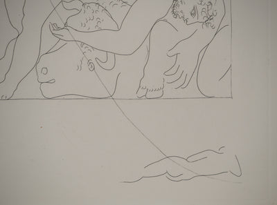 Pablo PICASSO : Métamorphoses d'Ovide, Mort d'Orphé, Gravure originale (photo de détail 6) - Crédit photo : Galerie Art.Paris