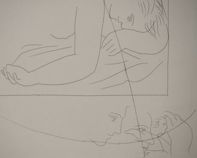 Pablo PICASSO : Métamorphoses d'Ovide, Céphale tue par mégarde sa femme Procri, Gravure originale (photo de détail 5) - Crédit photo : Galerie Art.Paris