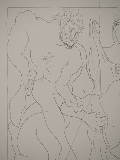 Pablo PICASSO : Métamorphoses d'Ovide, Hercule tue le centaure Nessu, Gravure originale (photo de détail 4) - Crédit photo : Galerie Art.Paris