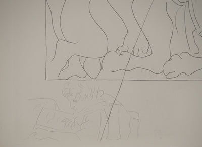 Pablo PICASSO : Métamorphoses d'Ovide, Hercule tue le centaure Nessu, Gravure originale (photo de détail 5) - Crédit photo : Galerie Art.Paris