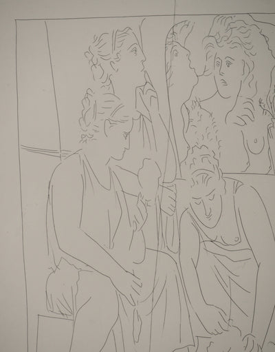 Pablo PICASSO : Métamorphoses d'Ovide, Les filles de Minya, Gravure originale (photo de détail 4) - Crédit photo : Galerie Art.Paris