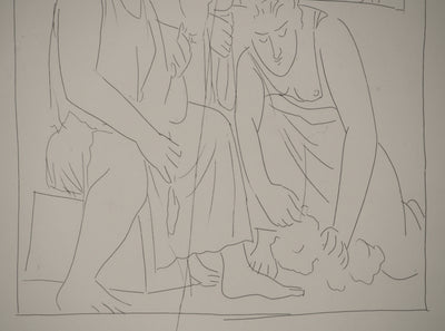Pablo PICASSO : Métamorphoses d'Ovide, Les filles de Minya, Gravure originale (photo de détail 5) - Crédit photo : Galerie Art.Paris