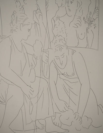 Pablo PICASSO : Métamorphoses d'Ovide, Les filles de Minya, Gravure originale (photo de détail 6) - Crédit photo : Galerie Art.Paris