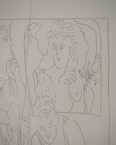 Pablo PICASSO : Métamorphoses d'Ovide, Les filles de Minya, Gravure originale (photo de détail 7) - Crédit photo : Galerie Art.Paris